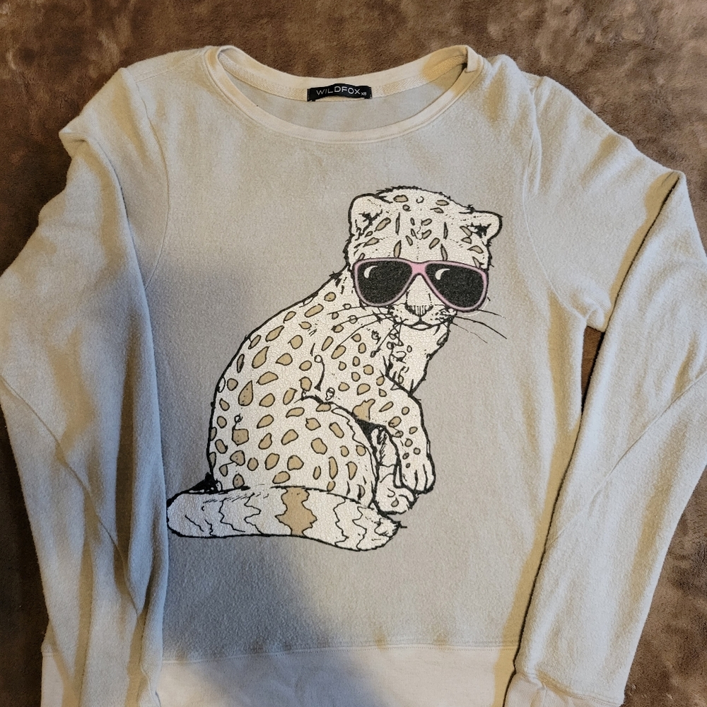 Wildfox Cheetah Pullover
